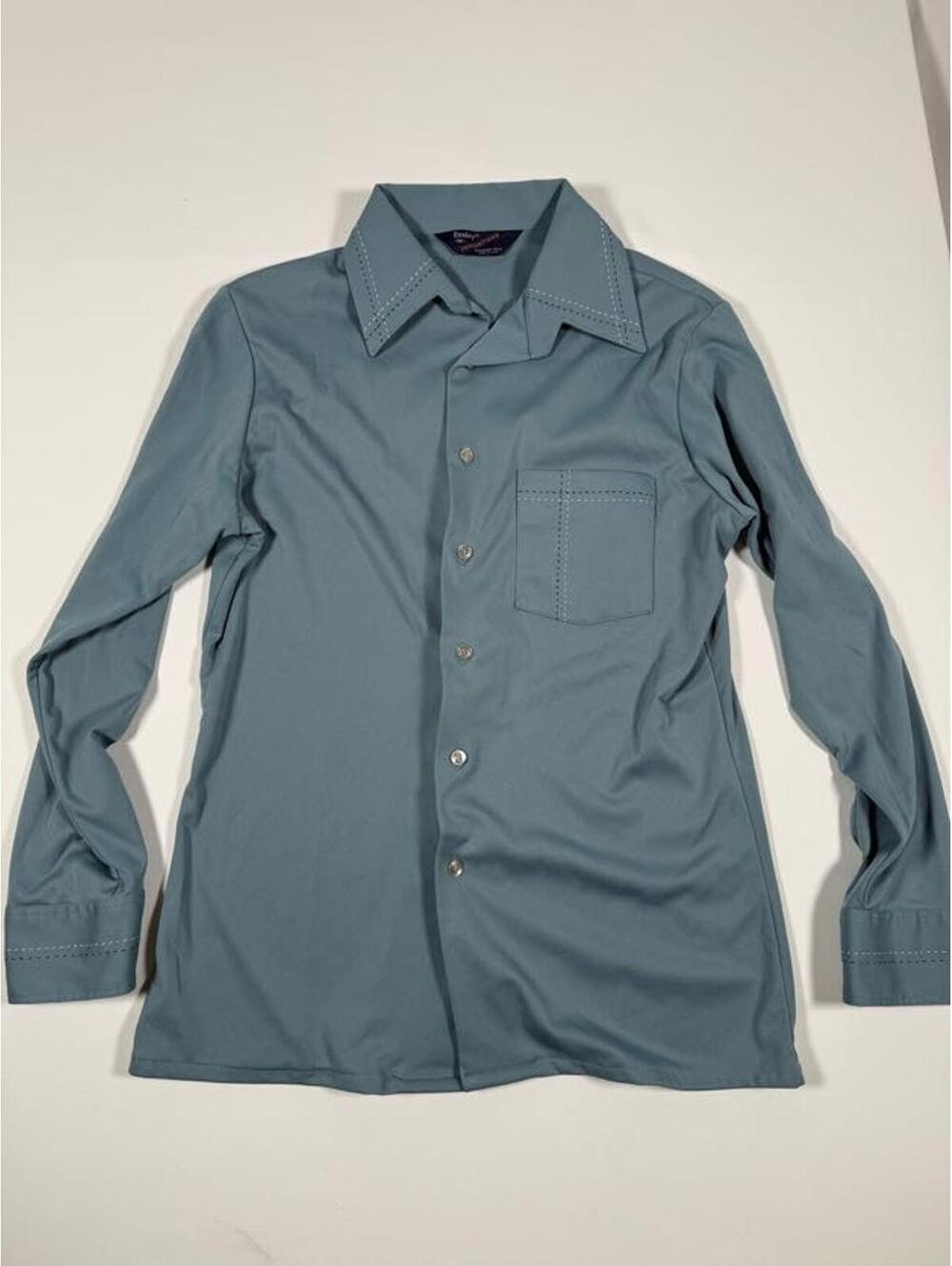 Essley Innovations Men's M Long Sleeve Button-Up Shirt - 70s